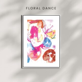 Fine Art Print FLORAL DANCE A4