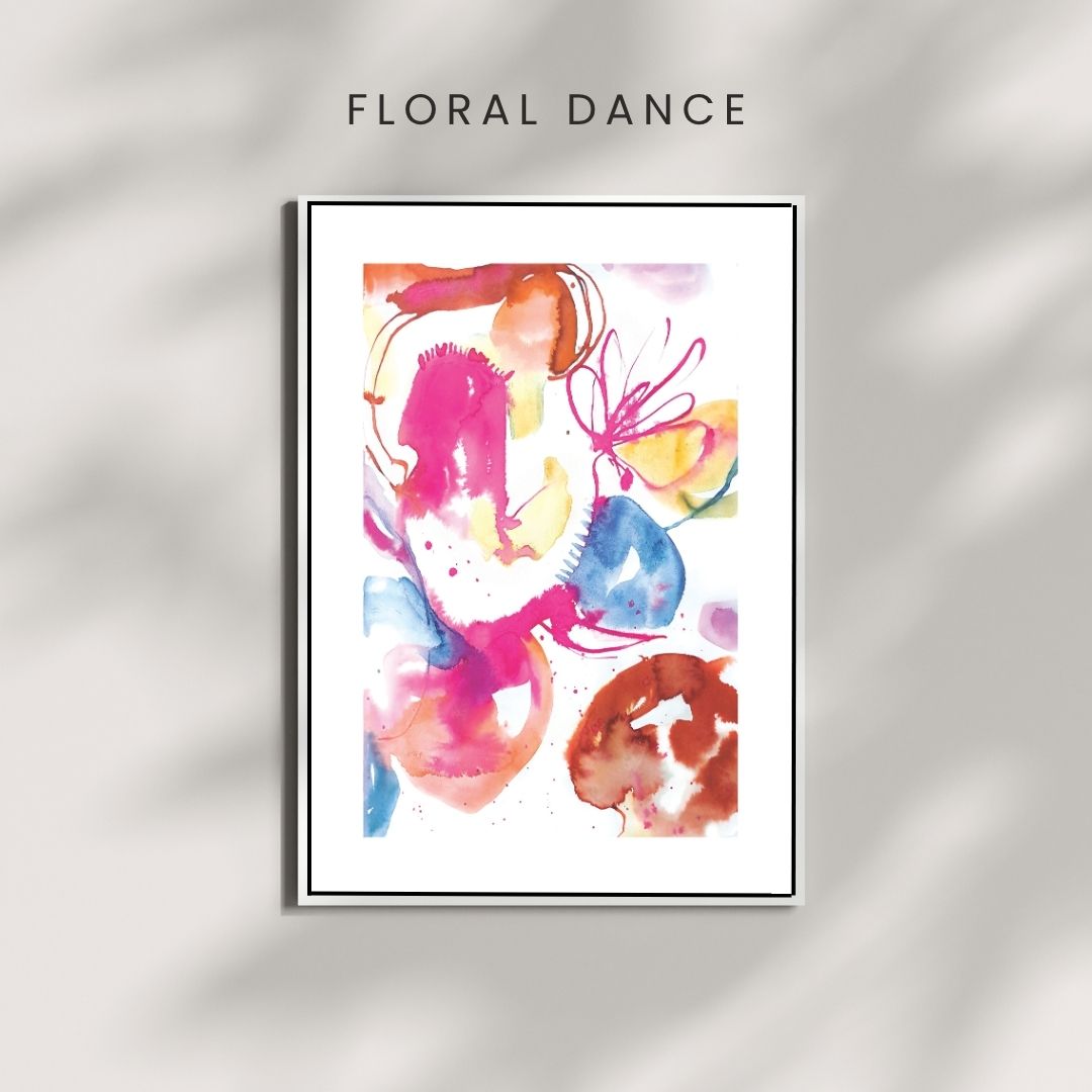 Fine Art Print FLORAL DANCE A4