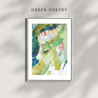 Fine Art Print GREEN POETRY A4