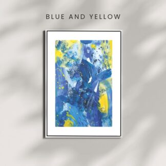 Fine Art Print BLUE AND YELLOW A4